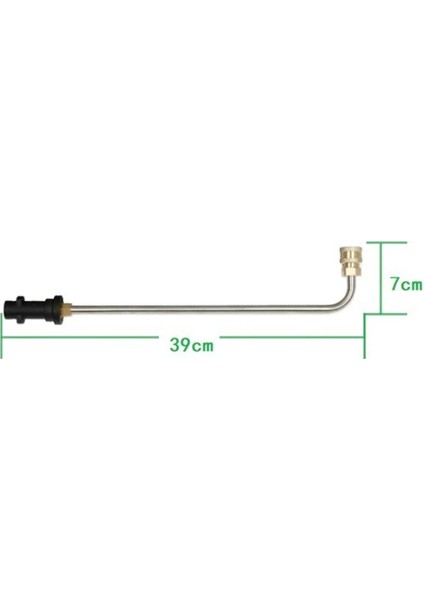 90 Derece Uzun Tip Stili Yüksek Basınçlı Yıkayıcı Için Püskürtme Memesi Ataşmanı Uzatma Değiştirme Çubuğu Püskürtme Guı Için Karcher K2-K7 Için (Yurt Dışından)