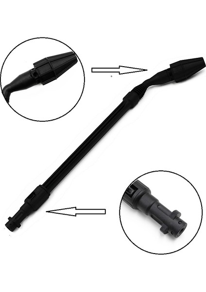 Gümüş Tarzı Araba Su Püskürtme Tabancası Lance Jet Karcher K2 Için K7 Yüksek Basınçlı Yıkama Temizleyici Ayarlanabilir Açılı Fan Püskürtme Memesi (Yurt Dışından)