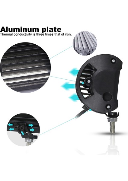 1 Adet 36W Lamba Stili Nlpearl LED Light Barwork Light 54W 120W Spot LED Work Light Bar Spot Beam For Offroad Tractor Truck 4x4 Suv Jeep Atv (Yurt Dışından)