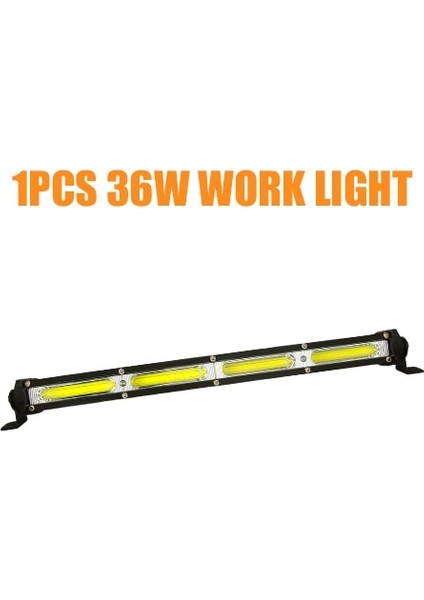 1 Adet 15INCH 36W Tarzı 6500K Cob Araba LED Çalışma Işık Çubuğu Off Road Spot Lambası STRIP12V 24V Suv Için Atv Kamyon Tekne Motosiklet Oto Sis Lambası Far (Yurt Dışından)