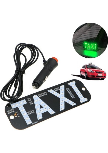 2-Gn Stili 12V Taksi Işareti LED Işık Şeridi Değiştirme Ön Cam Kabin Gösterge Lambası Parlak Araba LED Işık Aksesuarları (Yurt Dışından)