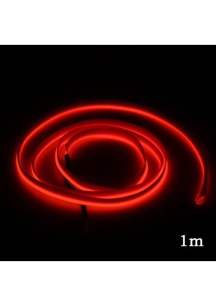 Kırmızı-1m Otomatik LED Şerit Araba Iç Aydınlatma Garland El Tel Neon Işık Halat Tüp Hattı 12V Sigara Sürücüsü ile Esnek (Yurt Dışından)