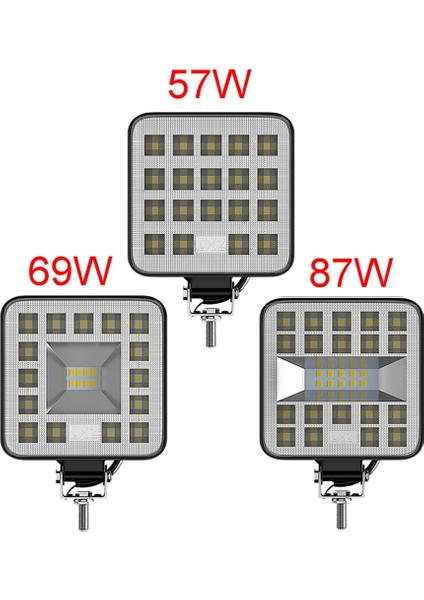 1 Adet 29LED 87W Stili 1 Ücretli LED Çalışma Günışığı Off-Road Araba Sürüş Sis Lambası Aydınlatma Kare Otomobil Motosiklet Far (Yurt Dışından) indirimleri