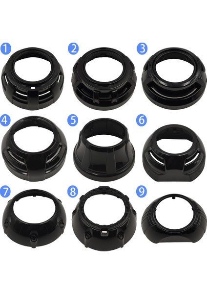 10 Numara Stil 3.es Projektör Lens Örtüleri Kolay Kurulum Hella 3 Koito Q5 Bi-Xenon Projektör Örtüsünü Gizleyin Maske Lhd Rhd Gizli Far Değiştirin (Yurt Dışından)