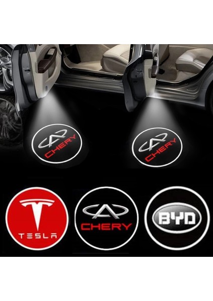 Chery Için 2x Kablosuz LED Projektör Logo Işıkları Karşılama Işıkları Araba Kapısı Gölge Işığı Chery Tıggo Pro 8 Araba Aksesuarları Için (Yurt Dışından) fırsatları