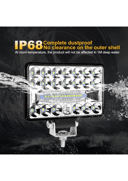 2 Adet 5 Inç 108W Tarzı Anmıngpu 12V 24V Off Road LED Bar Spot Taşkın LED Işık Barwork Işık Kamyon Traktör Için 4x4 Atv Tekne Araba LED Farlar (Yurt Dışından)