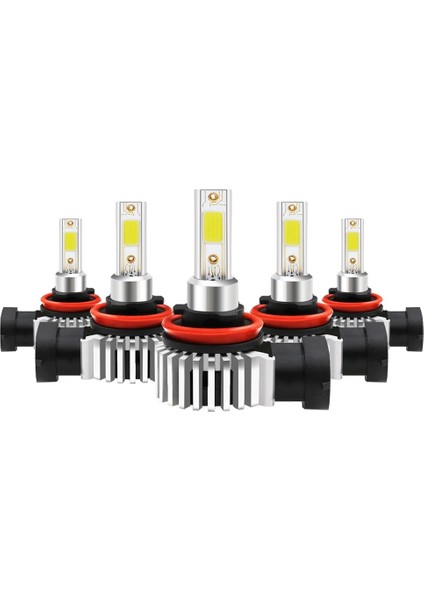 H1 Stili M6 4 Taraflı 8000K Yeni Mini LED Turbo Araba Farları H7 H4 H11 H1 H8 H Hb Hb Sis Farları Lambası Oto Ampuller 80W Lm 12V 24V Moto (Yurt Dışından) fırsatları