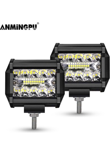 1 Adet 120W LED Çubuk Stili Anmıngpu 4 "12V 24V LED Işık Çubuğu Offroad Spot Sel LED Çalışma Işığı Atv Kamyon Suv Tekne Lada Niva 4x4 Araba Sürüş Sis Farları (Yurt Dışından) fiyatları