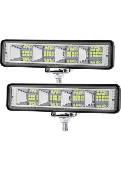 2 ADET-24LED Tarzı 1- LED Çalışma Işığı Çubuğu Taşkın Noktası Offroad 4WD Araba Suv Sürüş Sis Lambası Çalışma Işığı Çubuğu Taşkın Noktası Offroad (Yurt Dışından)