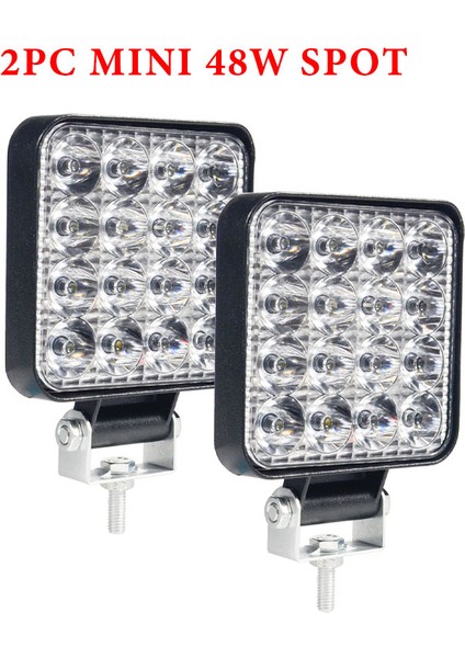 48W Çalışma Işığı 2 Adet Stil V 54W Wrok Işık LED Bar LED Lightbar Kamyon Traktör Suv Için LED 18SMD 4x4 Araba LED Farlar Aydınlatma Spot Çalışma Çubuğu (Yurt Dışından)