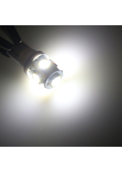 10 Parça Araba Için LED Işıklar Yeni Üst Parlak LED T 10 Kama 5 Smd LED Ampuller W5W Genişlik Lambası (Yurt Dışından)