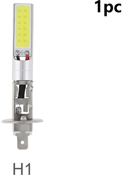 1 Adet H1 1 Adet H1H3 Canbus Süper Parlak LED Ampul Beyaz Araba Sis Işık Far Cob 12V 20W 6000K Çalışan Ampul Oto Motosiklet Lambaları (Yurt Dışından)