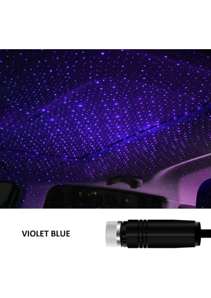 No.3 Boyutu LED Araba Çatı Yıldız Gece Işığı Projektör Atmosfer Galaxy Lamba USB Romantik Dekoratif Lamba Ayarlanabilir Araba Iç Dekor Işık (Yurt Dışından)
