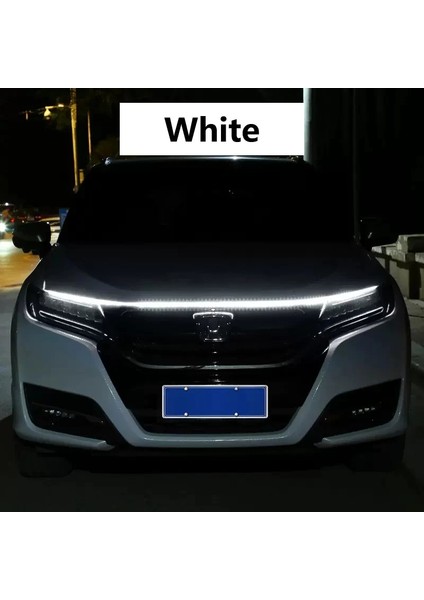 1.5 Milyon Stili Beyaz Lymoyo LED Şerit Kaput Işık Araba LED Işık Şeridi Araba Hood Esnek Gündüz Çalışan Işık Şeridi Evrensel Dekorasyon Lambası (Yurt Dışından)