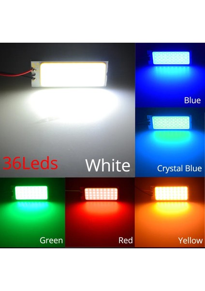 36LED Tarzı Kristal Mavi Beyaz Kırmızı T10 Cob 36LED Araba LED W5W C5W C10W Plaka Lambası Otomatik Kapı Okuma Lambası Yedekleme Ampul Kubbe Festoon Işık Gövde Lambası (Yurt Dışından) fırsatları