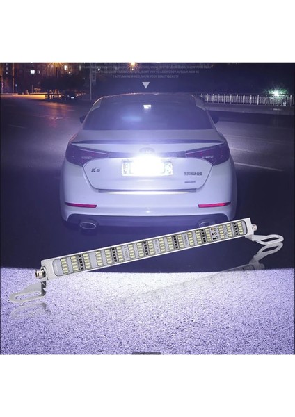 Beyaz ve Kırmızı Flaş Stili 180LED Smd LED Geri Vites Lambası Fren Lambası Plaka Drl Sis Lambası (Yurt Dışından) fırsatları