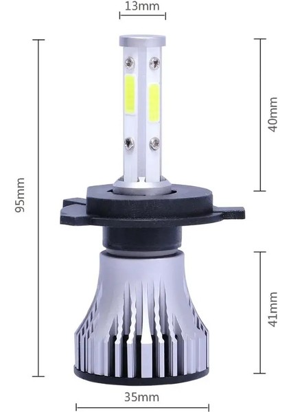 H7 Stili 3000K Yeni 4side Süper Parlak H7 LED H4 H11 H8 Hb Hb3 Araba Far Ampul Lm 6000K Yüksek Düşük Işın Araba Aksesuarları LED H4 (Yurt Dışından) fiyatları