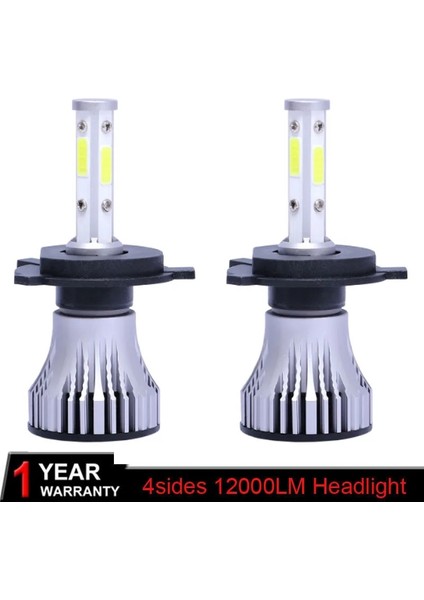 H7 Stili 3000K Yeni 4side Süper Parlak H7 LED H4 H11 H8 Hb Hb3 Araba Far Ampul Lm 6000K Yüksek Düşük Işın Araba Aksesuarları LED H4 (Yurt Dışından) indirimleri