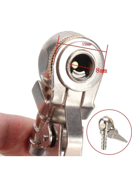 Sv Stili 1 Adet Oto Lastik Hava Pompası Chuck Klip Araba Kamyon Lastiği Lastik Şişirme Valfi Konnektör Araba 8mm Kelepçe Lastik Tamir Araçları (Yurt Dışından)