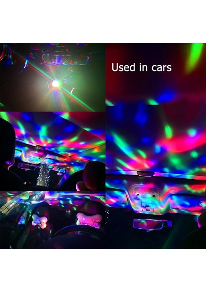 Otg Adaptörü 1x LED Atmosfer USB Işık Dj Rgb Mini Telefon Araba Festivali Parti Için Renkli Müzik Ses Lambası Noel Noel Dekorasyon Lambası (Yurt Dışından)
