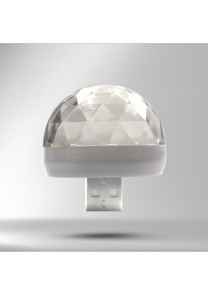 Otg Adaptörü 1x LED Atmosfer USB Işık Dj Rgb Mini Telefon Araba Festivali Parti Için Renkli Müzik Ses Lambası Noel Noel Dekorasyon Lambası (Yurt Dışından)