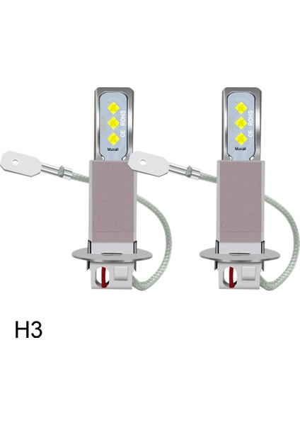 H7 Stili 6500K 2 Adet H7 H4 H11 H8 H1 H3 H6 LED Araba Far Ampul Işın 24V 12V 80W Yüksek Güçlü Araba Sis Lambası 4300K ​​6000K Otomatik Far Lm (Yurt Dışından)