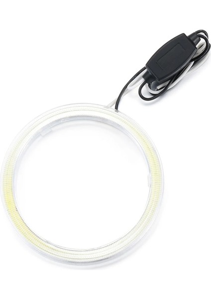 110 mm Yeni Evrensel Beyaz Araba Angel Eyes Işık Cob Halo Yüzük LED Far Sürüş Lambası mm Oto Aksesuarları (Yurt Dışından) indirimleri