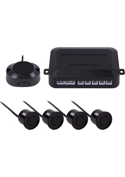 Kırmızı Park Sensörü Otopark Kiti Buzzer Sensörleri Ters Yedekleme Radar Sesli Uyarı Göstergesi Prob Sistemi 12V 7 Renk (Yurt Dışından)