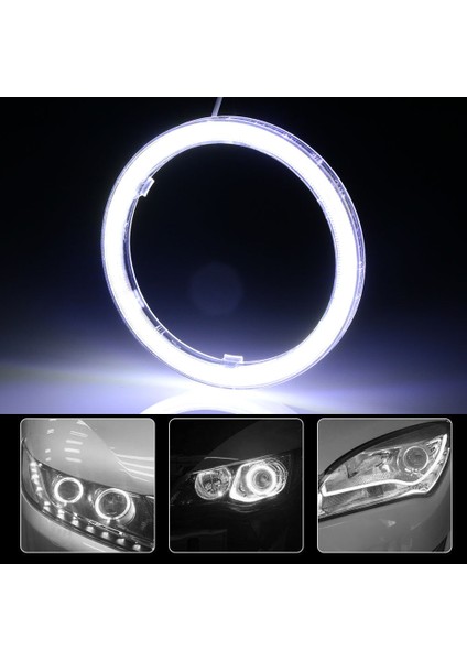 70 mm Yeni Evrensel Beyaz Melek Gözler Cob Halo Yüzük LED Far Sürüş Lambası mm Otomobil Aksesuarları (Yurt Dışından)