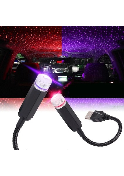 Yabancı Taşınabilir Araba LED Yıldızlı Gökyüzü Gece Lambası Otomatik Çatı Yıldız Galaksi Lambası Ev Odası Parti Dekorasyonu Için Araba Iç Dekor Işık (Yurt Dışından)