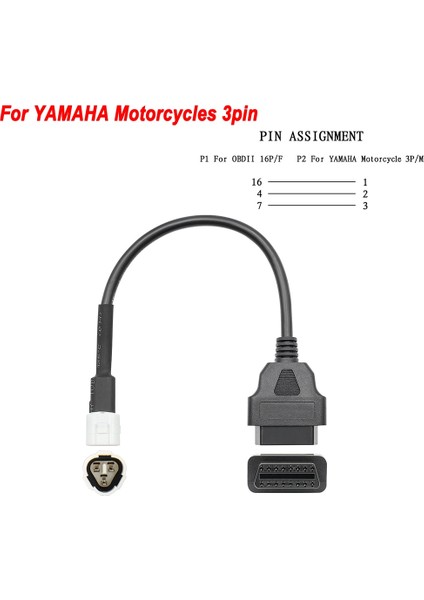 Yamaha 3pin Stili Için Obd2 Konektörü Ktm Motosiklet Motobike Için Yamahahondaharleyducatikawasaki Obd Oto Araçları Moto Uzatma Kablosu (Yurt Dışından)
