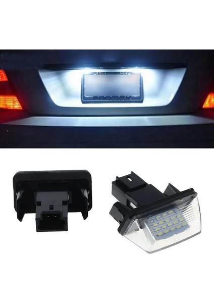 Plaka Işık 18 LED Lisans Sertifikası Etiketi Peugeot Citroen Için Numara Lambası (Yurt Dışından)