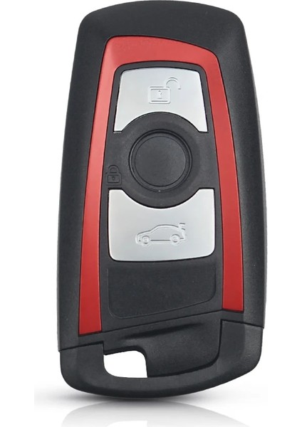 3 Düğme Kırmızı Stil Keyyou Anahtar Kutu Kapağı Değiştirme Bmw Cas4 F Serisi E90 E92 E93 X5 F10 F20 F30 F Düğme Kabuk (Yurt Dışından)