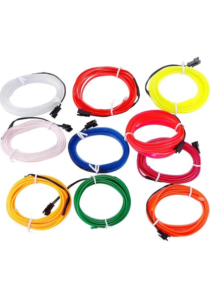 1 Milyon Stili Beyaz DC12V LED Dekoratif Şeritler Tüp Kablo Esnek Neon Işık Kızdırma Dize Işık Araba Dekorasyon Için Iç Atmosfer Lambası (Yurt Dışından)