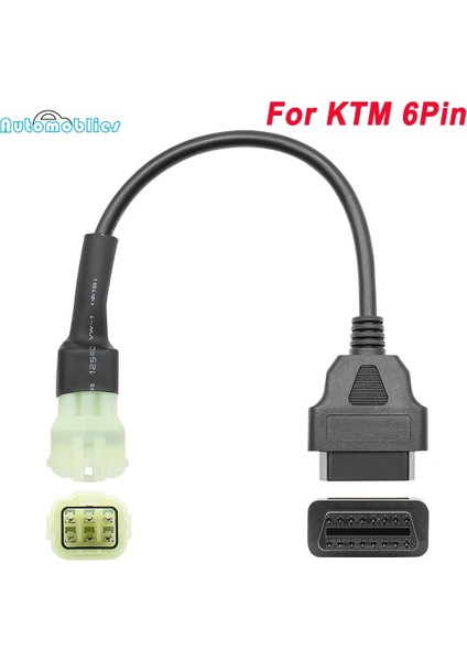 Ktm 6pın Için Obd2 Konnektör Ktm Motosiklet Motobike Ktm Için 1 Adaptör Obd2 Teşhis Araçları Moto Obd 2 Uzatma Kablosu (Yurt Dışından)