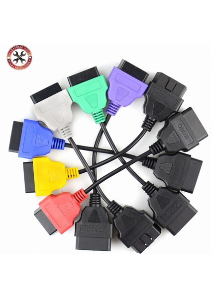 Sarı Stil Fiatecuscan Için 6 Renkli Otomatik Obd2 Konnektör Teşhis Adaptör Kablosu ve Fi-At Al-Fa Ro-Meo ve Lan-Cia Için Ecu Taraması (Yurt Dışından) fiyatları