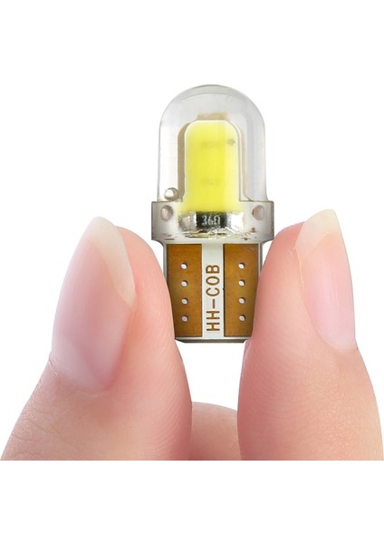 Mavi LED W5W T W5W Cob 8smd LED Park Ampul Otomatik Kama Gümrükleme Lambası Canbus Silika Parlak Beyaz Lisans Ampuller (Yurt Dışından) fırsatları