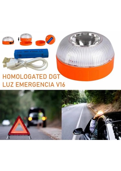 Kutu Olmadan Acil Durum Işığı V16 Homologated Dgt Onaylı Araba Yardım Flaş Işaret Işığı Manyetik Indüksiyon Strobe Açık Sarı Beyaz Su Geçirmez (Yurt Dışından) modelleri