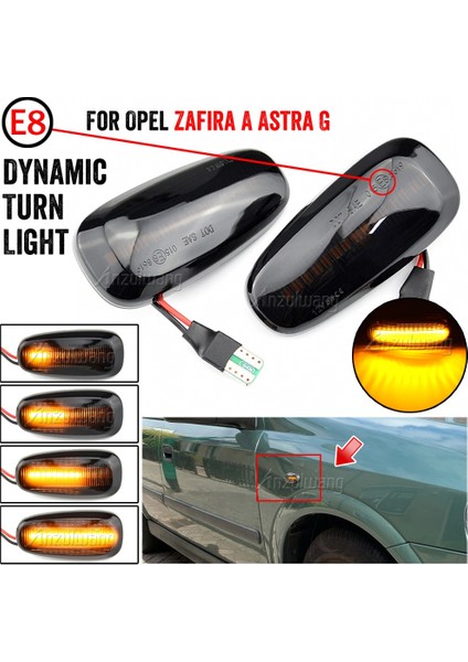 Kristal Beyazı 2 Adet LED Dinamik Yan Işaretleyici Dönüş Sinyali Flaşör Akan Su Flaşör Opel Zafira A Astra G Için Yanıp Sönen Işık (Yurt Dışından) fırsatları