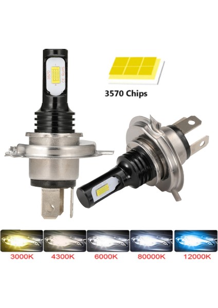 H9 Stili 8000K 2 Adet LED H7 Lm 4300K ​​8000K 3000K Hb3 Hb H3 H1 H8 H4 H11 H9 H13 Turbo Canbus LED Araba Far Hıp Sis Lambası (Yurt Dışından)