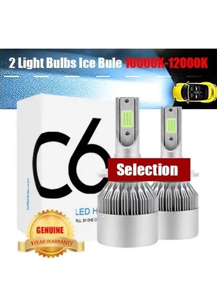 H3 Stili 10000K-12000K Yeni Gelenler Araba Ampulleri LED H4 H Hb2 H11 LED H1 H3 H8 Hh Otomatik Farlar 12V LED Işık (Yurt Dışından)