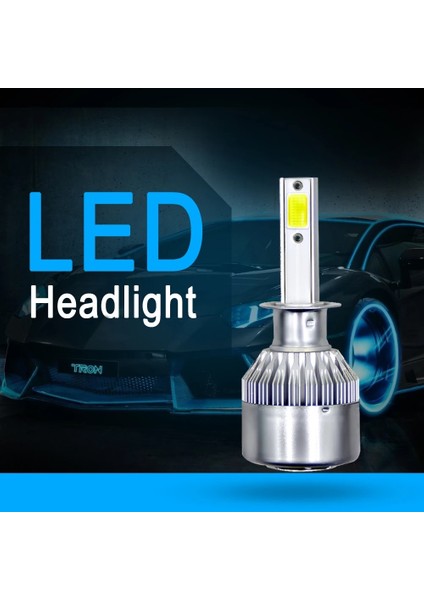 8000LM Tarzı 6000K Soğuk Beyaz 1 Adet H4 H7 H1 H3 H11 H13 LED Far Lam Derece Araba Lightk 72W 12V 8000L Farlar Sis Ampul (Yurt Dışından)