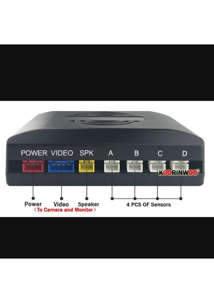 4 Sensör Stili Kırmızı Koorinwoo Görünür Video Otopark Sensörleri DVD Andriod Medya Sistemi Için Arka Alarmlı Parktronic ile Arka Işık Ön Probları (Yurt Dışından)