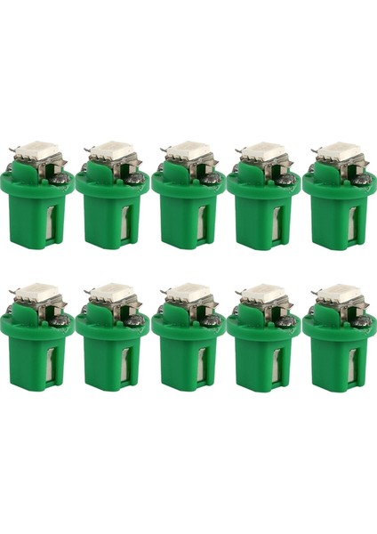 10 Adet Yeşil T5 B8.5d LED Araba Işıkları Gösterge Panelleri Ampuller Düşük Güç Md Otomobil Panosu Anahtarı Lambası 12V (Yurt Dışından)