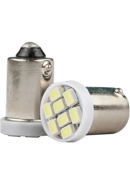 Beyaz Otomobil LED Genişlik Göstergesi BA9SW5W Smd Plaka Lambası Okuma Lambası Modifiye LED Ampul 8led Araba LED Işık (Yurt Dışından)