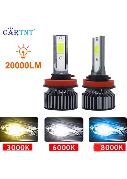 H11 Stili 3000K Altın Işık 2 Adet H7 H3 H11 H1 LED Ampul H4 H8 Hb Hb Araba Far Ampülleri 150W Lm 3000K Araba Işıkları Otomobiller 12V Lamk (Yurt Dışından)
