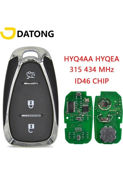 Gri Stil HYQ4AA 315MHZ Datong Dünya Araba Uzaktan Anahtarsız Giriş Chevrolet Cruze Spark Camaro Equinox Malibu Idhz Fcc HYQ4EA Araba Anahtarı (Yurt Dışından)