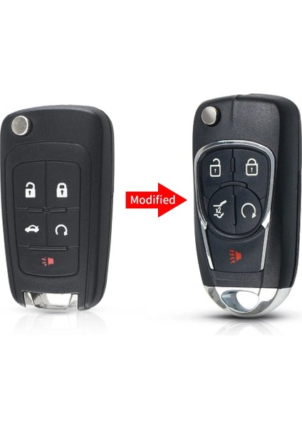 Model 12 Tarzı Opel Için Keyyou Düğmeleri Opel Için Chevrolet Cruze Aveo Malibu Epica Lova Odified Filp Uzaktan Anahtar Kutu (Yurt Dışından)