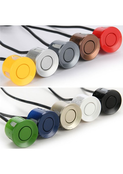 Gümüş Rengi Carpro 12V Araba Park Sensörü Kiti Evrensel 4 Buzzer Ters Yedekleme Radar Sesli Uyarı Göstergesi Prob Sistemi (Yurt Dışından) modelleri