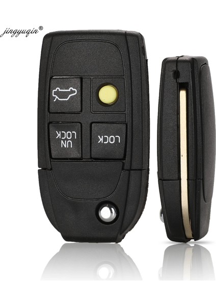 3 Düğme Yükseltme Stili Jingyuqin Düğmeler Uzaktan Çevirme Katlanır Anahtar Kabuk Volvo XC70 XC90 V50 V Yeni Yedek Fob Araba Anahtarı Durum (Yurt Dışından) modelleri